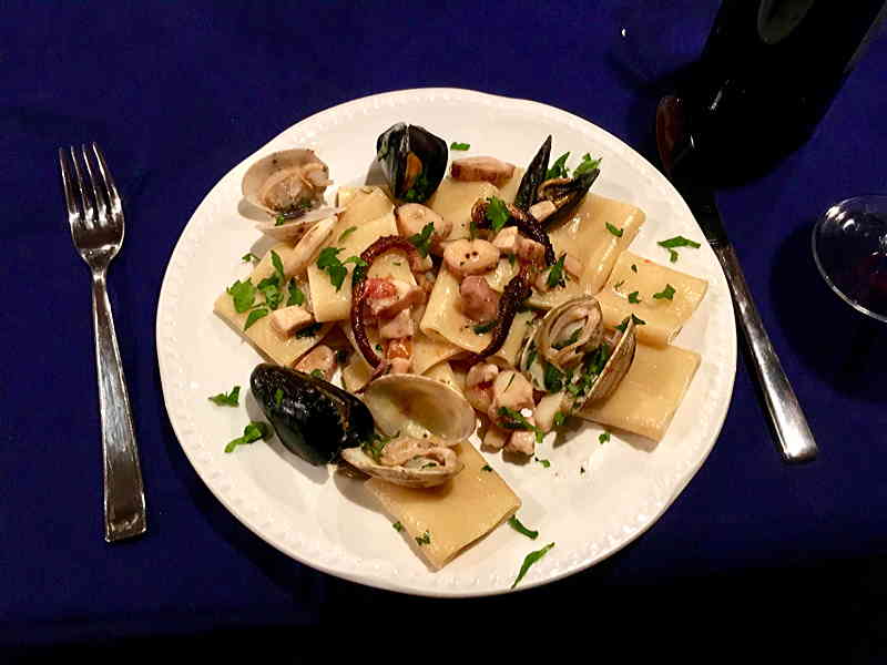Italian Seafood Pasta dish