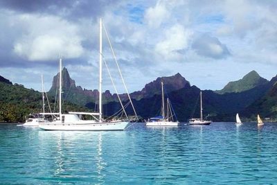 Nigel James Yacht Charter | tranquil south Pacific lagoon