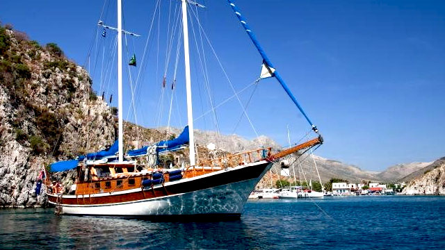  Nigel James Chartered Gulet Ship in the Marina