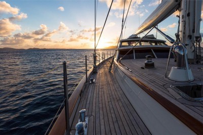 Deck of the Bareboat Sailing Yacht 'Marae'