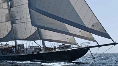Nigel James Sailing in the Chartered Sailing Yacht Regina