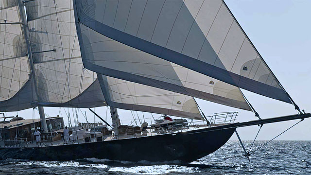 Nigel James Sailing in the Chartered Sailing Yacht Regina