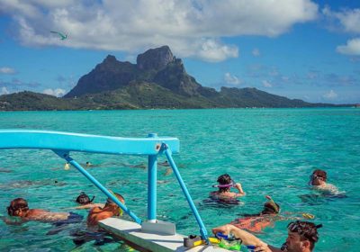Nigel James Yacht Charter | lagoon swimming