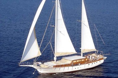 Nigel James Yacht Charter crewed Caique motor sailer Aegean Schatz