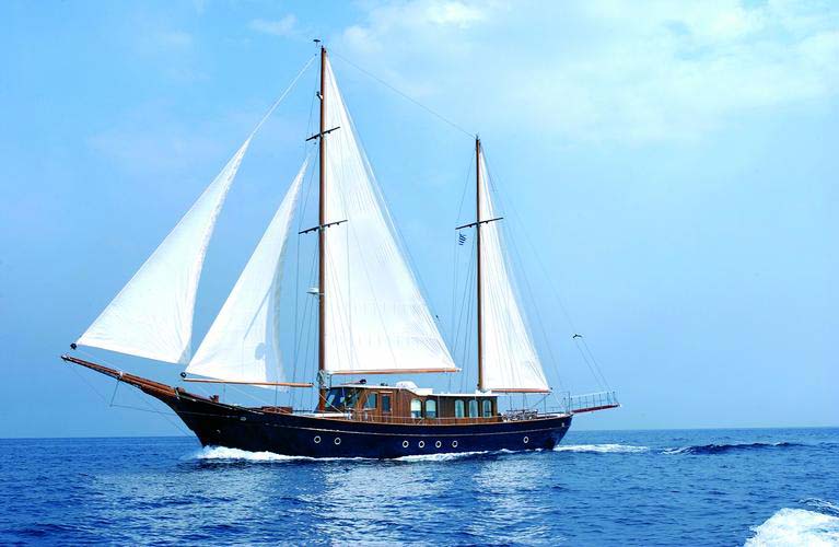 Nigel James Yacht Charter crewed motor sailer Liana H
